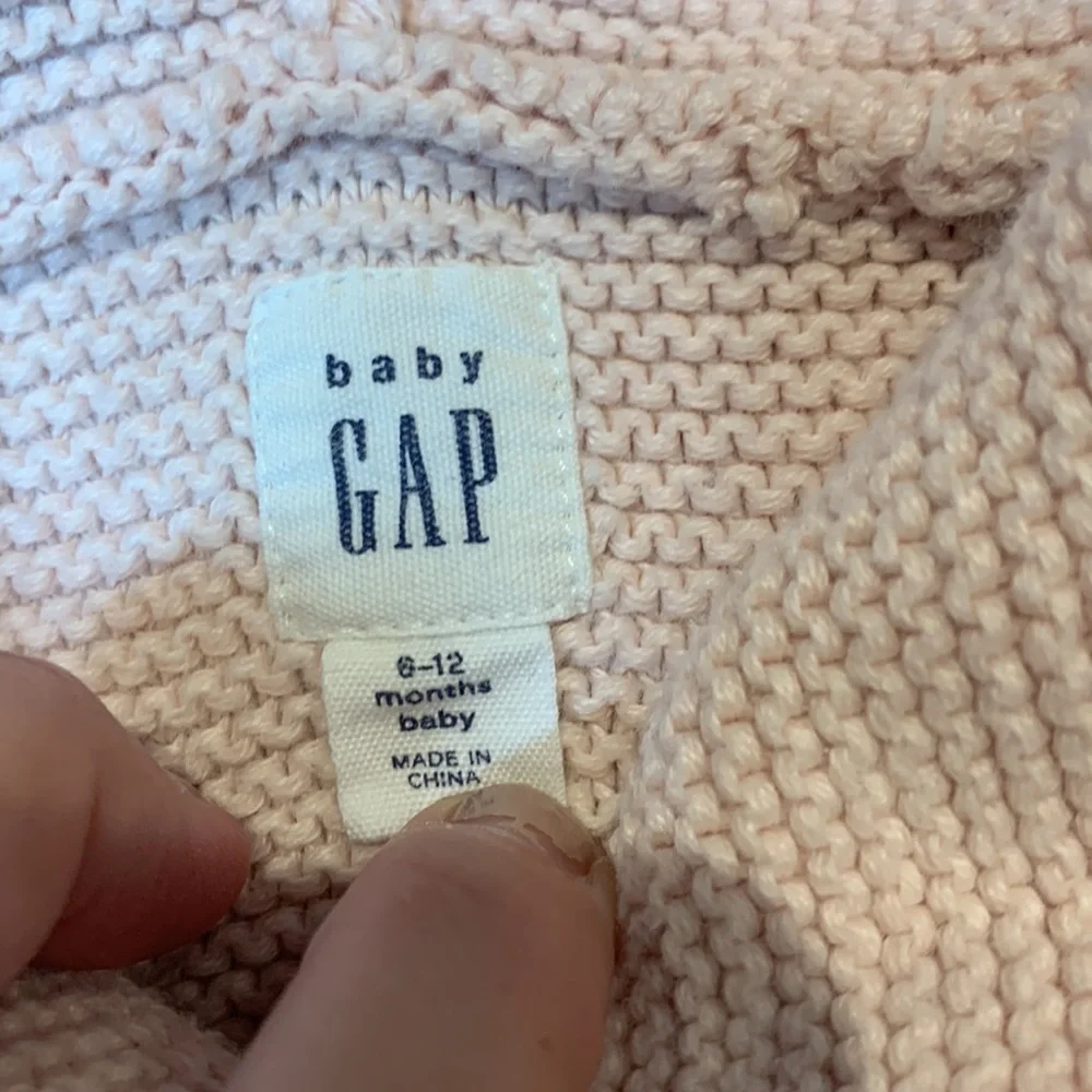Baby Gap Girls Hooded Ears Sweater Jacket 6-12m